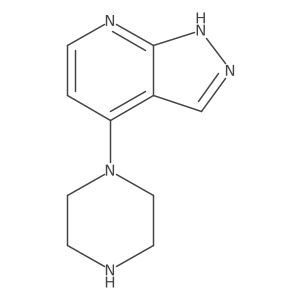 4-(1-piperazinyl)-1H-pyrazolo[3,4-b]pyridine Structure