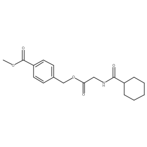 Methyl 4-[[2-(cyclohexanecarbonylamino)acetyl]oxymethyl]benzoate Structure