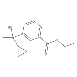 Ethyl 3-(1-cyclopropyl-1-hydroxyethyl)benzoate Structure