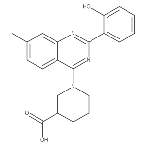1-(2-(2-Hydroxyphenyl)-7-methylquinazolin-4-yl)piperidine-3-carboxylic acid Structure