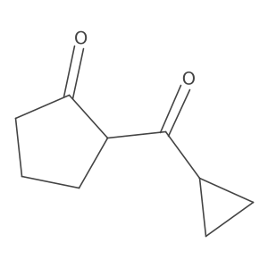 2-Cyclopropanecarbonylcyclopentan-1-one结构式