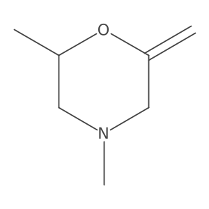 Morpholine, 2,4-dimethyl-6-methylene-结构式