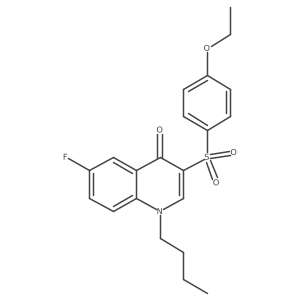 1-butyl-3-((4-ethoxyphenyl)sulfonyl)-6-fluoroquinolin-4(1H)-one Structure