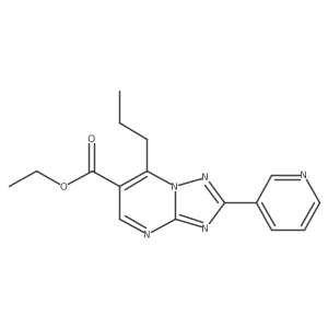 Ethyl 7-propyl-2-(pyridin-3-yl)[1,2,4]triazolo[1,5-a]pyrimidine-6-carboxylate Structure