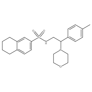 N-(2-morpholino-2-(p-tolyl)ethyl)-5,6,7,8-tetrahydronaphthalene-2-sulfonamide Structure