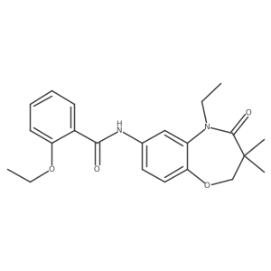 2-ethoxy-N-(5-ethyl-3,3-dimethyl-4-oxo-2,3,4,5-tetrahydrobenzo[b][1,4]oxazepin-7-yl)benzamide结构式
