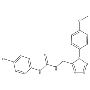 1-(4-chlorophenyl)-3-((1-(4-methoxyphenyl)-1H-tetrazol-5-yl)methyl)urea Structure