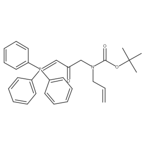 Tert-butyl allyl(2-oxo-3-(triphenylphosphoranylidene)propyl)carbamate结构式