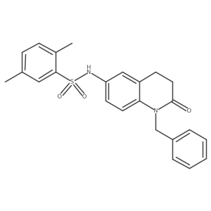 N-(1-benzyl-2-oxo-1,2,3,4-tetrahydroquinolin-6-yl)-2,5-dimethylbenzenesulfonamide结构式