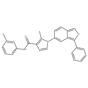 N-(3-fluorophenyl)-5-methyl-1-(3-phenyl-2-benzofuran-5-yl)-1H-1,2,3-triazole-4-carboxamide Structure