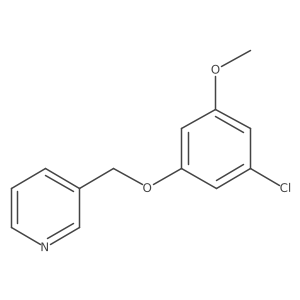 3-((3-Chloro-5-methoxyphenoxy)methyl)pyridine结构式
