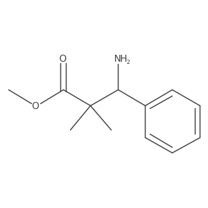 Methyl 3-amino-2,2-dimethyl-3-phenylpropanoate结构式