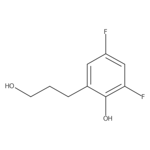 2,4-Difluoro-6-(3-hydroxypropyl)phenol Structure