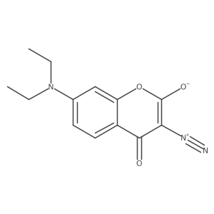 3-Diazo-7-(diethylamino)-2H-1-benzopyran-2,4(3H)-dione结构式