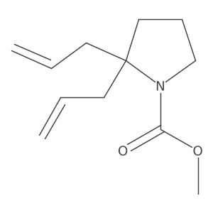 Methyl 2,2-bis(prop-2-enyl)pyrrolidine-1-carboxylate Structure
