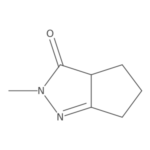 2-methyl-2H,3H,3aH,4H,5H,6H-cyclopenta[c]pyrazol-3-one Structure