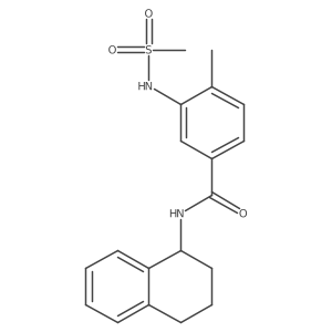 3-(methanesulfonamido)-4-methyl-N-(1,2,3,4-tetrahydronaphthalen-1-yl)benzamide Structure