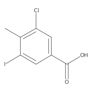 3-Chloro-5-iodo-4-methylbenzoicacid Structure