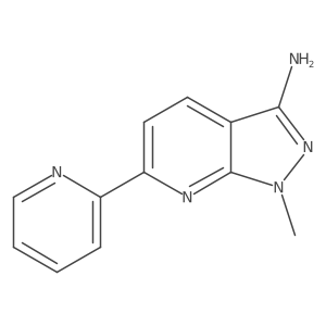 1-Methyl-6-(pyridin-2-yl)-1H-pyrazolo[3,4-b]pyridin-3-amine Structure