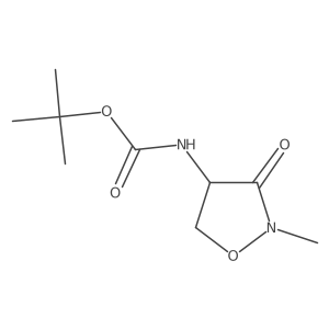 tert-Butyl (R)-(2-methyl-3-oxoisoxazolidin-4-yl)carbamate结构式