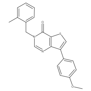 7-(4-methoxyphenyl)-3-(2-methylbenzyl)thieno[3,2-d]pyrimidin-4(3H)-one Structure