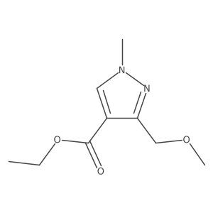 ethyl 3-(methoxymethyl)-1-methyl-1H-pyrazole-4-carboxylate Structure