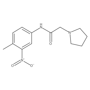 N-(4-methyl-3-nitrophenyl)-2-(1-pyrrolidinyl)acetamide Structure