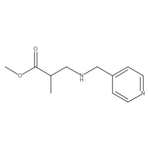 Methyl 2-methyl-3-[(pyridin-4-ylmethyl)amino]propanoate Structure