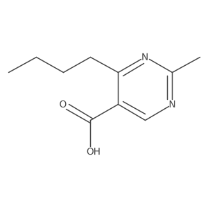 4-Butyl-2-methylpyrimidine-5-carboxylic acid Structure