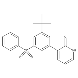 3-(3-(Tert-butyl)-5-(phenylsulfonyl)phenyl)pyridin-2(1h)-one结构式