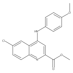 Methyl 6-chloro-4-(4-methoxyanilino)quinoline-2-carboxylate Structure