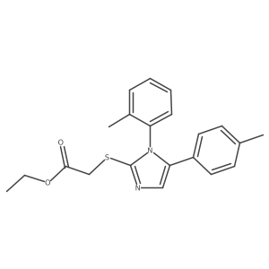 ethyl 2-((1-(o-tolyl)-5-(p-tolyl)-1H-imidazol-2-yl)thio)acetate Structure