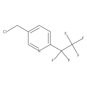 5-(Chloromethyl)-2-(1,1,2,2,2-pentafluoroethyl)pyridine结构式