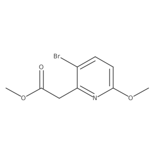 Methyl 2-(3-bromo-6-methoxypyridin-2-yl)acetate Structure