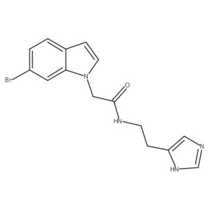 2-(6-bromo-1H-indol-1-yl)-N-[2-(1H-imidazol-4-yl)ethyl]acetamide Structure
