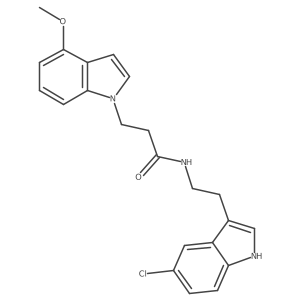 N-[2-(5-chloro-1H-indol-3-yl)ethyl]-3-(4-methoxy-1H-indol-1-yl)propanamide Structure