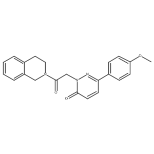 2-(2-(3,4-dihydroisoquinolin-2(1H)-yl)-2-oxoethyl)-6-(4-methoxyphenyl)pyridazin-3(2H)-one Structure
