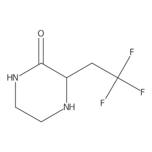 (S)-3-(2,2,2-Trifluoroethyl)piperazin-2-one Structure
