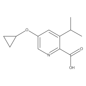 5-Cyclopropoxy-3-isopropylpicolinic acid Structure