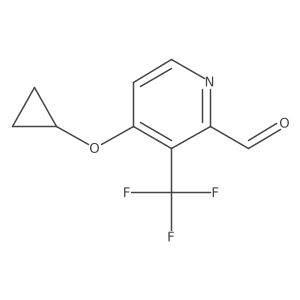 4-Cyclopropoxy-3-(trifluoromethyl)picolinaldehyde Structure