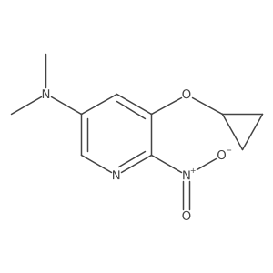 5-Cyclopropoxy-N,N-dimethyl-6-nitropyridin-3-amine Structure