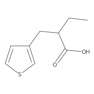 2-(Thiophen-3-ylmethyl)butanoic acid Structure