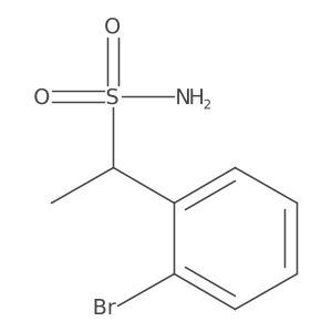 1-(2-Bromophenyl)ethane-1-sulfonamide Structure