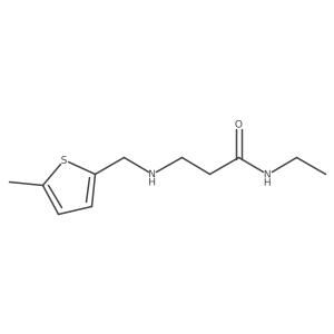 Propanamide, N-ethyl-3-[[(5-methyl-2-thienyl)methyl]amino]-结构式