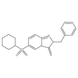 2-benzyl-6-(piperidine-1-sulfonyl)-2H,3H-[1,2,4]triazolo[4,3-a]pyridin-3-one结构式