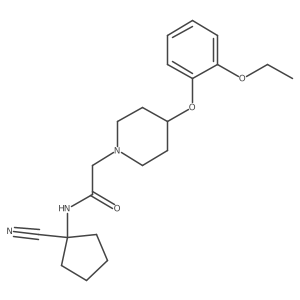 N-(1-cyanocyclopentyl)-2-[4-(2-ethoxyphenoxy)piperidin-1-yl]acetamide Structure