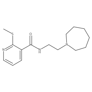 N-[2-(azepan-1-yl)ethyl]-2-(methylsulfanyl)pyridine-3-carboxamide结构式