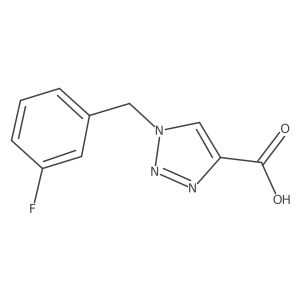 1-(3-fluorobenzyl)-1H-1,2,3-triazole-4-carboxylic acid Structure