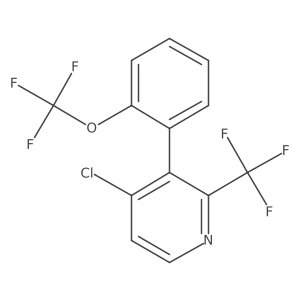 Pyridine, 4-chloro-3-[2-(trifluoromethoxy)phenyl]-2-(trifluoromethyl)-结构式