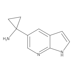 1-{1H-pyrrolo[2,3-b]pyridin-5-yl}cyclopropan-1-amine结构式